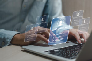 professional searching for candidates